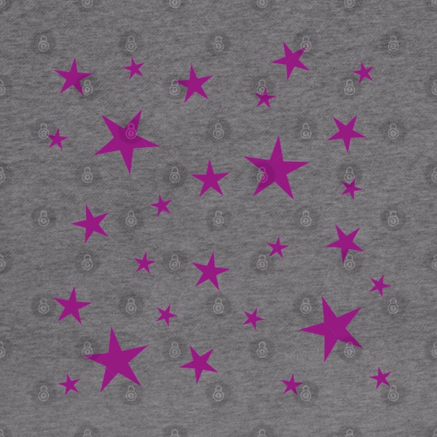 Purple Stars Pattern by stuartjsharples